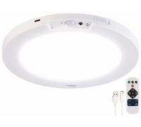 Luminea Plafonnier et applique murale LED rechargeable télécommandé avec détecteur de mouvement