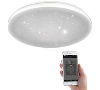 Luminea Plafonnier LED CCT ciel étoilé connecté et compatible commandes vocales Ø 34 cm Home Control