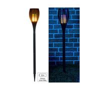 Luminea Torche de jardin 64 LED avec effet flamme et batterie 2000 mAh