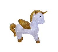 Lumineo 72238 Figurine licorne LED acrylique extérieur, multicolore