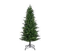 Arbre de Noël - LUMINEO - Vert - 180 cm - PVC ignifuge - Pied en métal stable