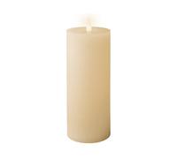 LUMINEO Bougie en Cire LED Ø7x19cm Beige