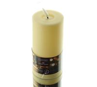 Lumineo Bougie LED couleur crème en cire Ø 7,5 cm 17 cm