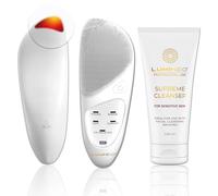 Lumineo brosse nettoyante pour le visage avec gel nettoyant, brosse électrique USB pour le visage pour un nettoyage en douceur et en profondeur (Sonic (peau sensible))