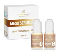 Lumineo Galvanique Deux Sérums Visage (set) | Sérum de mésothérapie pour le visage | Préparations liftantes anti-rides anti-âge pour appareils à ultrasons masseurs de visage avec ion