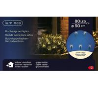 Lumineo LED Filet de boule de buis Ø 50 cm 80 lumières blanc chaud