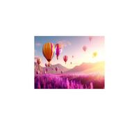 Luminescence Peinture Numero Adulte montgolfière Toile Peinture Numero Enfant Fleur, Kit Creatif Activité Manuelle Adulte 60 x 80cm avec Luminescence Acrylique pour Tableau Decoration Murale GYYH-7727