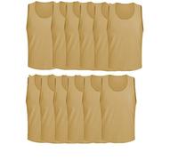 LuminescentDream 12pcs/Lot de Chasuble Gilet de Sport Mesh Bibs,Chasuble d'entraînement,dossards d'entraînement,Adultes Football Pinnies,pour Hommes Femmes pour Football Basket-Ball Rugby，3 Tailles