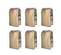 LuminescentDream 6pcs Chasuble de Sport， Gilets d'entraînement,dossards d'entraînement de Football,Rugby,Hockey,Cricket,Maillots d'équipe de Football à séchage Rapide