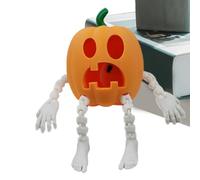 Lumineuse - Décoration Jack O en résine | Citrouilles extérieures éclairées avec LED | Lanterne d'extérieur étanche pour Halloween | Lanterne de Jardin Solaire ou à Piles | Accessoire de