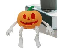 Lumineuse - Décoration Jack O en résine | Citrouilles extérieures éclairées avec LED | Lanterne d'extérieur étanche pour Halloween | Lanterne de Jardin Solaire ou à Piles | Accessoire de