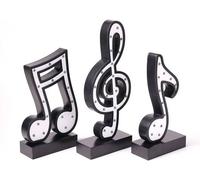 Lumineuse lampe SEINHIJO en forme de notes de musique - Élégance noire pour votre déco!