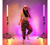 Lumineuse Vidéo LED, 360 Couleurs 3000k à 6500k éclairage de Photographie de Studio Portable, Bâton D'éclairage Rechargeable 2600mAh pour Caméra Vidéo de Bureau à Domicile