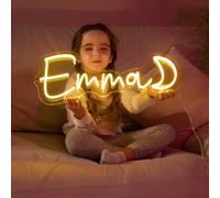 Lumineuses Enseignes au Néon LED Personnalisé, Signe De Lumiére De Nuit pour la Décoration Murale Bar Boutique Fête Mariage Cadeau Danniversaire