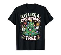 Lumineux comme Un Sapin de Noël Mignon Noël Festif Humour T-Shirt