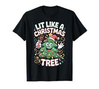 Lumineux comme Un Sapin de Noël Mignon Noël Festif Humour T-Shirt