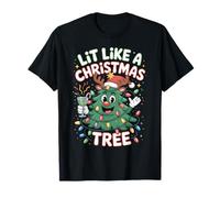 Lumineux comme Un Sapin de Noël Mignon Noël Festif Humour T-Shirt