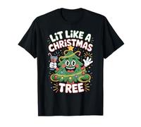 Lumineux comme Un Sapin de Noël Mignon Noël Festif Humour T-Shirt