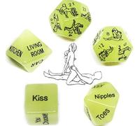 ̣ σ Lumineux La Nuit, Les Dés Verts Qui Brillent dans Le Noir Ajoutent du Plaisir Au Jeu, Votre Meilleur Jouet !