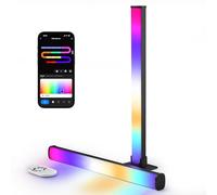 LuminexDesigns Barre Lumineuse LED RGB pour TV & Gaming 40cm - Synchronisation Musicale et Contrôle via Application pour Éclairage Ambiant et Décoration, Noir