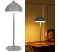 LuminexDesigns Lampe de Table LED Sans Fil, Rechargeable et Dimmerable Tactile, 3 Couleurs de Lumière, Éclairage d’Ambiance pour Chambre, Bureau, Salon et Extérieur