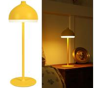 LuminexDesigns Lampe de Table LED Sans Fil, Rechargeable et Dimmerable Tactile, 3 Couleurs de Lumière, Éclairage d’Ambiance pour Chambre, Bureau, Salon et Extérieur