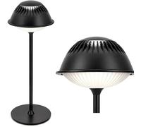 LuminexDesigns Lampe de Table Sans Fil LED 5200mAh Longue Autonomie | IP54 Étanche, Lampe de Chevet Rechargeable Dimmable, 3 Températures de Couleur, pour Chambre, Salon, Jardin, Terrasse