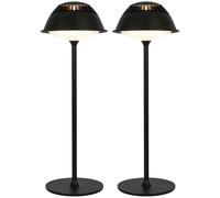 LuminexDesigns Lampes de Table Sans Fil LED 5200mAh, IP54 Étanche, Lampes de Chevet Rechargeables Dimmables, 3 Températures de Couleur, Longue Autonomie, Chambre, Salon, Jardin, Terrasse, 2 Pièces