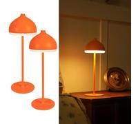 LuminexDesigns Lot de 2 Lampes de Table LED Sans Fil, Rechargeables et Dimmerables Tactiles, 3 Couleurs de Lumière, Éclairage d’Ambiance pour Chambre, Bureau, Salon et Extérieur