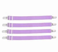 Luminexia 4Pcs Tendeur Drap Housse Lit,Clips de Draps Réglables Holding Tensioners,Sangles Draps élastiques Sangle de Maintien,Attaches Convient à Tous Lits et Matelas Coussin Canapé (6 Couleurs)