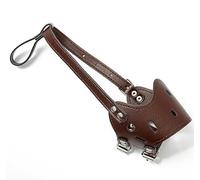 Luminexia Muselières pour Chiens,Muselière pour Chien en Cuir Muselière,Anti-aboiement museau de Chien,Ajustable,pour Les Chiens Grands Petite Moyenne