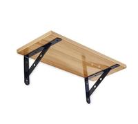 Luminexia Support de Tablette Robuste Étagère Murale Support de Triangle Mural Support à Angle Droit Support de Tablette Flottante Support de partition Industrielle （2 pcs）