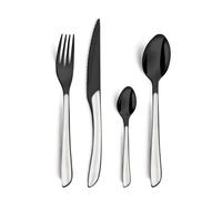 AMEFA - Ménagère 16 couverts de table pour 4 personnes - Lumino - Acier inoxydable 18/0, Finition Brillante - Blanc