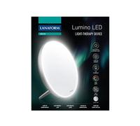 Lanaform Lampe de luminothérapie Lumino LED - 10000 Lux, LED sans UV, 5 intensités - Argenté