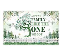 Luminora 1,8 x 1,1 m Arbre généalogique Réunion Toile de Fond Ain't No Family Like The One We Got Background Rassemblement de Famille Bienvenue Décoration de Maison Bannière Photo Accessoires