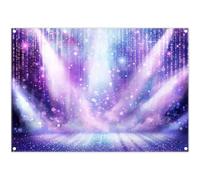 Luminora 2,1 x 1,5 m Violet Projecteur Scène Concert Toile de Fond Chant Danse Musique Festival Éclairage Fond Bal Fête d'anniversaire Décoration Photo Bannière Accessoires