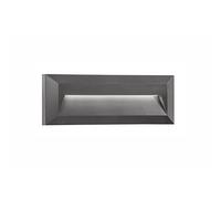 Luminosa Merano Ferryland Applique Murale Extérieure Encastrée Gris Foncé ABS LED 2W 365Lm 3000K IP54 AC Driver Inclus
