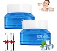 Luminoteeth Poudre de blanchiment des dents, blanchiment des dents naturel, poudre magique booster les dents, dentifrice instantané, nettoyage de l'haleine fraîche des dents, formule non sensible (2)