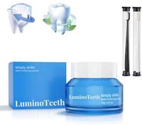 Luminoteeth Poudre de blanchiment des dents naturelle, poudre de booster magique, dentifrice instantané, blanchiment de l'haleine fraîche, nettoyage des dents, soin de l'haleine fraîche, formule non