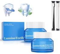 Luminoteeth Poudre de blanchiment des dents naturelle, poudre de booster magique pour les dents, dentifrice instantané, blanchiment de l'haleine fraîche, nettoyage des dents, formule non sensible (2)