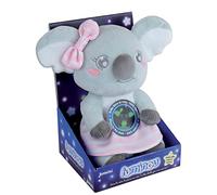 LUMINOU Cally Mimi Koala Peluche Lumineuse Naturelle Fonctionne sans Pile +/- 22 CM, Gris/Rose