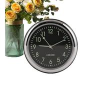 Luminous Car Dashboard Clock, Analog Humidity and Temperature Gauge Set, Automotive Decoration for Boats, Trucks and Vehicles, Glow in the Dark Mini Quartz Clock for Outdoor & Indoor Use