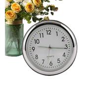 Luminous Car Dashboard Clock, Analog Humidity and Temperature Gauge Set, Automotive Decoration for Boats, Trucks and Vehicles, Glow in the Dark Mini Quartz Clock for Outdoor & Indoor Use