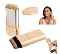 Luminous Dual Ended Concealer Foundation Stick, Korean Foundation Stick 3 in 1 with Brush, Lightweight Brighten Long Lasting Make up Sticks for All Skin Types