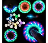 Luminous Fidget Spinner Glow in Dark Light EDC Batman Finger Stress Relief Toys, RandoM Couleur