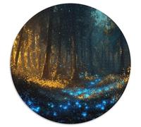 Luminous Forêt Circulaire Puzzles Convient pour Adultes Et Enfants 1000 Pièces Fun Défiant Unique Toy (67.5x67.5cm)