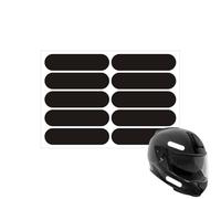 Luminous Hard Hat Decals - Night Caution Reflectors, Outdoor Warning Strips,Bright Adhesive Overlays | Linear Geometric Graphics, Motorcycle Driveway Vehicular Auto License Plates Visibility Accents