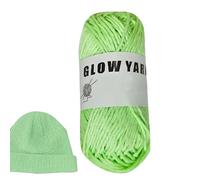 Luminous Knitting Yarn - 70m Luminary Glow in the Dark Embroidery Thread Roll | Embroidery Yarn Glow in the Dark | Sewing Thread Kit Spool for Embroîdery Quilting Sewing Crafting