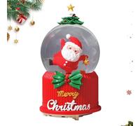 Luminous Snow Globes - Crystal Ball Music Box, Christmas Crystal Ball, Music Box with LED Light | Christmas Snow Globes for Holiday Decoration, Snowflake Water Balls Ornament for Living Room, Bedroom