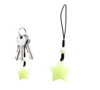 Luminous Star Phone Charm - Glowing Stone Night Pearl | Handwoven Resin